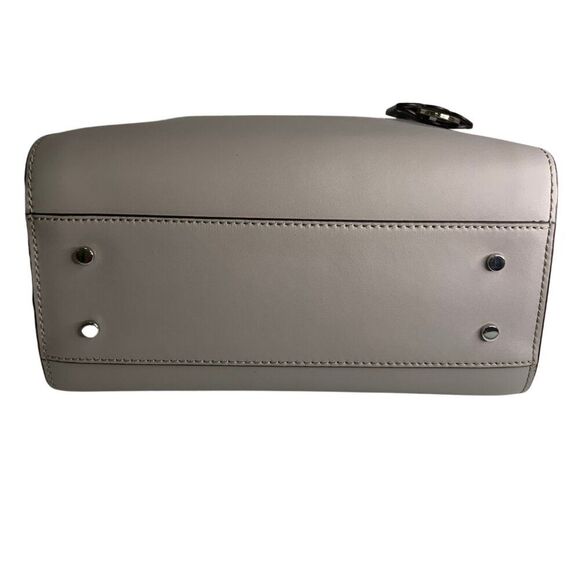 Kate Spade Mini Mina Magnolia Street Satchel Crossbody Grey Leather - Picture 8 of 11